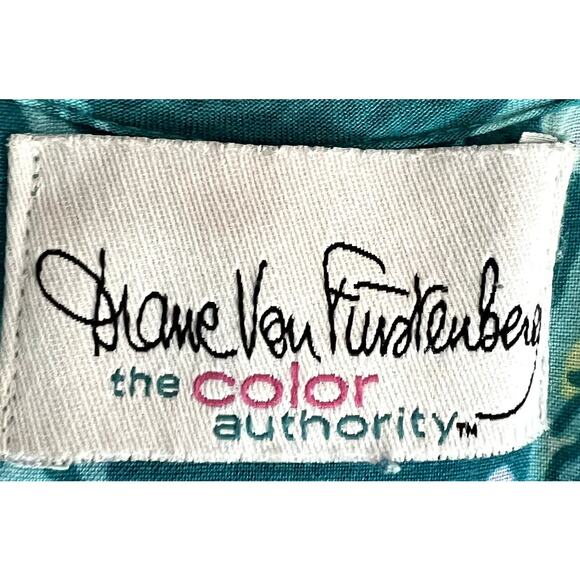 Diane Von Furstenberg Color Authority Maxi Sun Dress Women S / M Floral Paisley - Picture 3 of 9